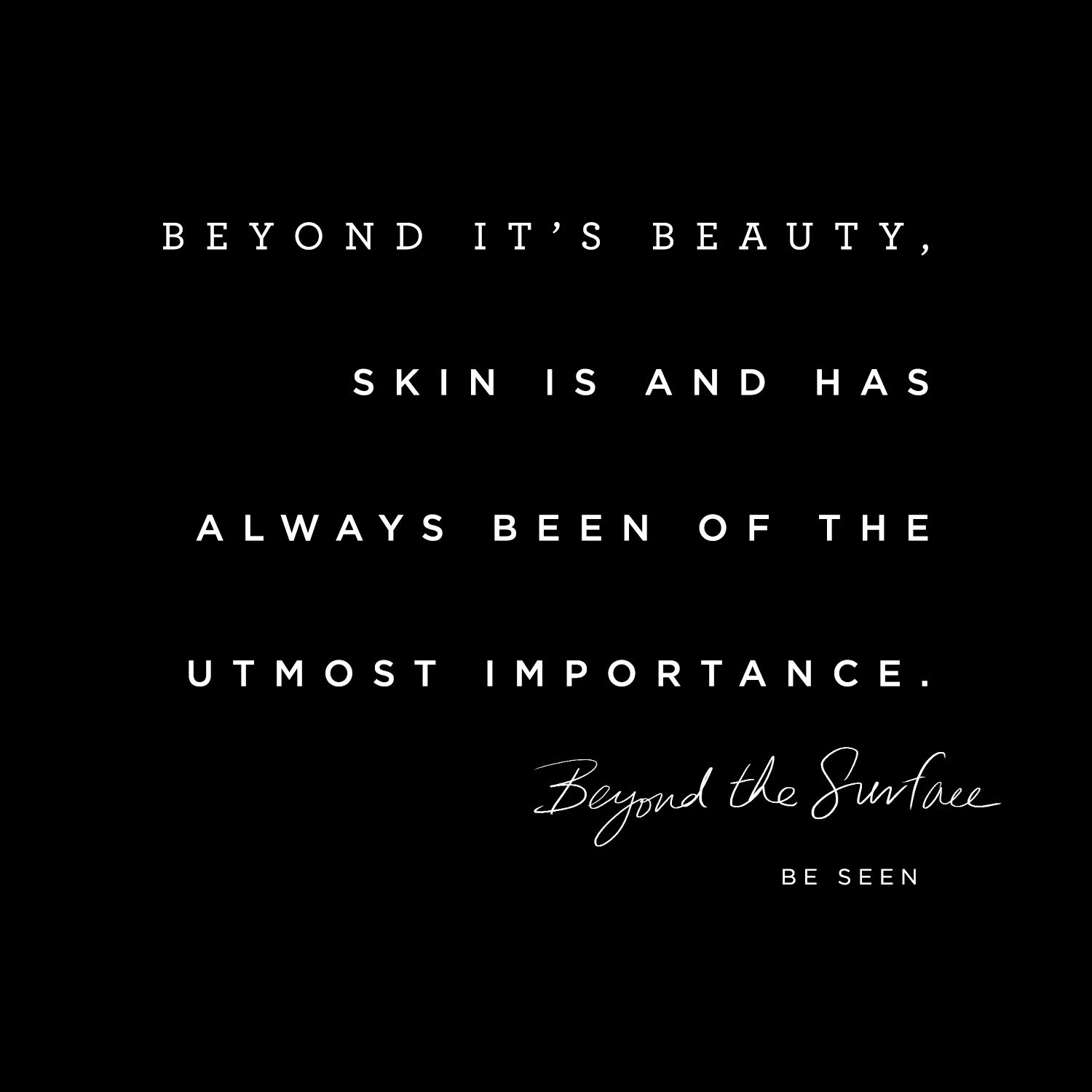 Social post: the opening line of the manifesto, signed Beyond the Surface