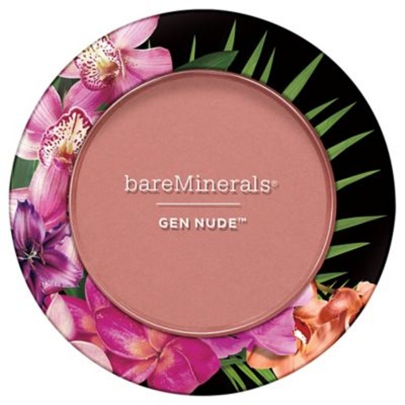 Gen Nude blush compact with the print around the rim