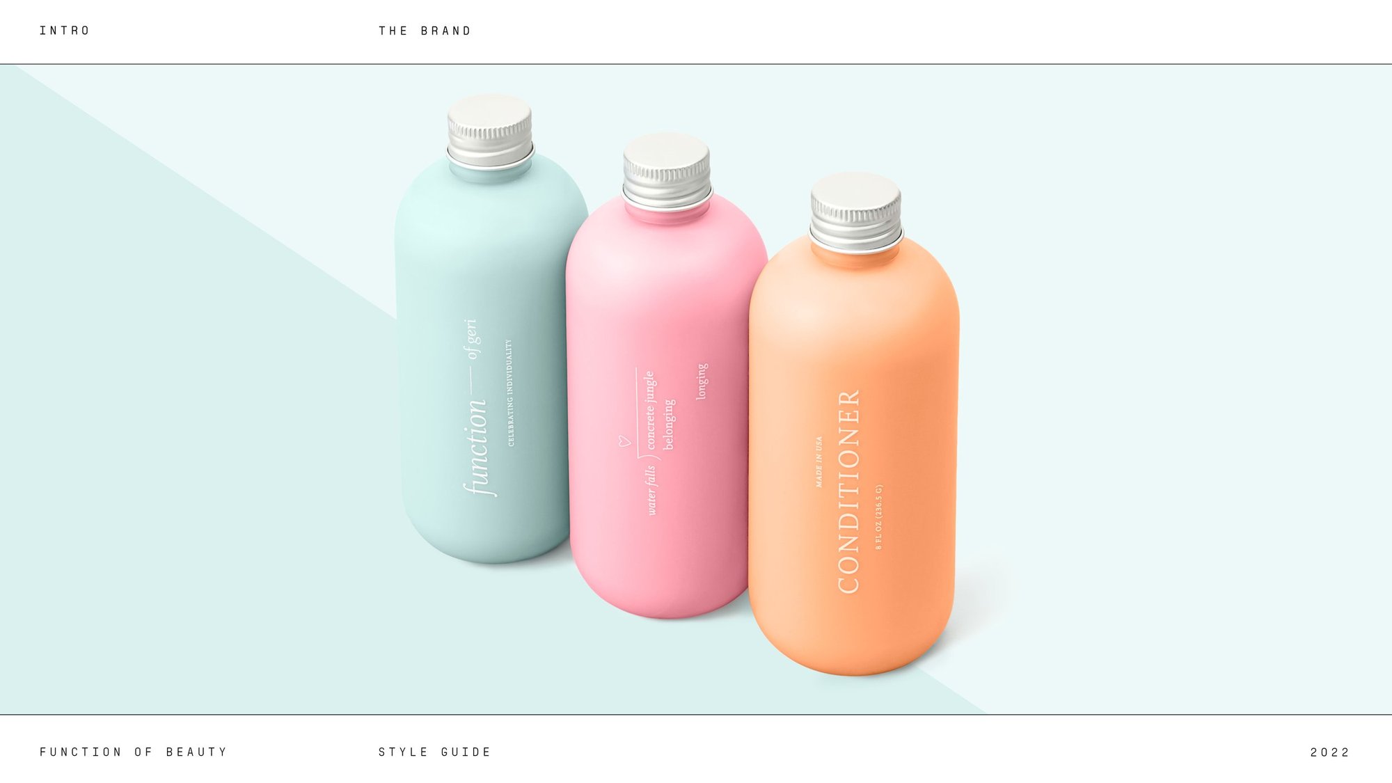 Three bottles on mint