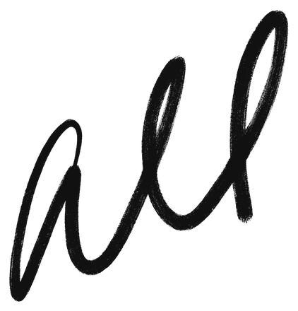 “All”, hand-lettered