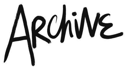 “Archive”, hand-lettered