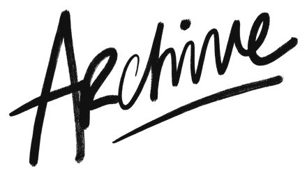 “Archive”, hand-lettered