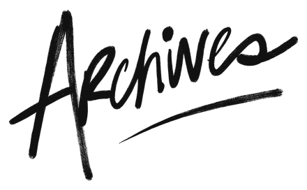 “Archives”, hand-lettered