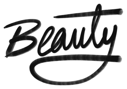 “Beauty”, hand-lettered