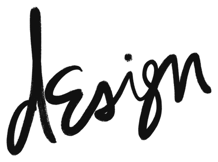 “Design”, hand-lettered