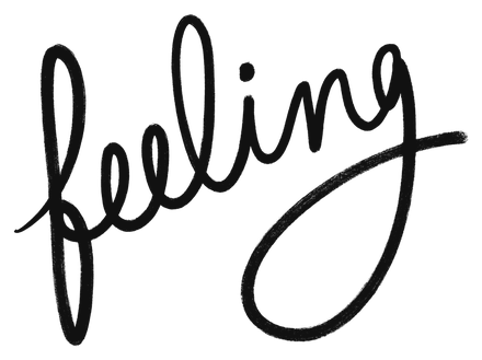 “Feeling”, hand-lettered