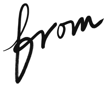 “From”, hand-lettered