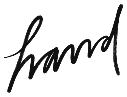 “Hand”, hand-lettered