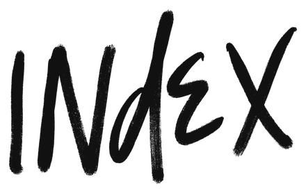 “Index”, hand-lettered
