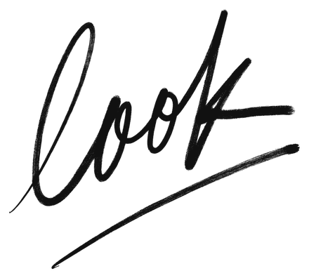 “Look”, hand-lettered