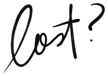 “Lost”, hand-lettered