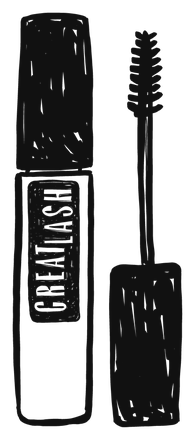 Hand-drawn Great Lash mascara