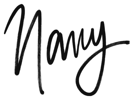 “Navy”, hand-lettered