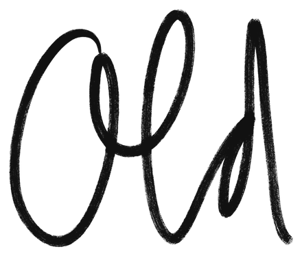 “Old”, hand-lettered