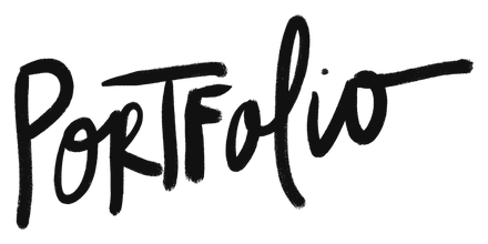 “Portfolio”, hand-lettered