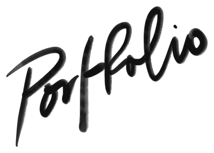 “Portfolio”, hand-lettered