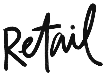 “Retail”, hand-lettered