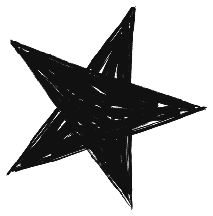 Hand-drawn star