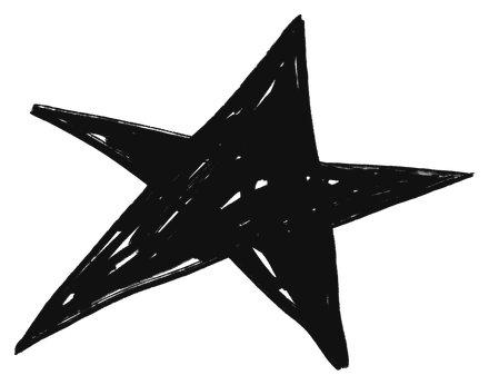 Hand-drawn star