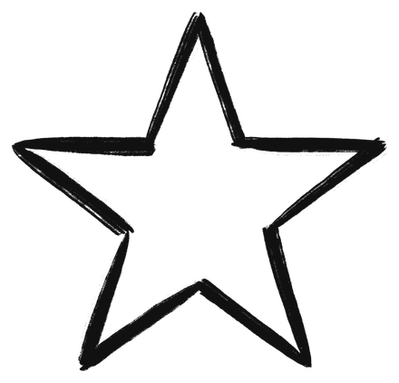 Hand-drawn star