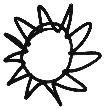 Hand-drawn sun