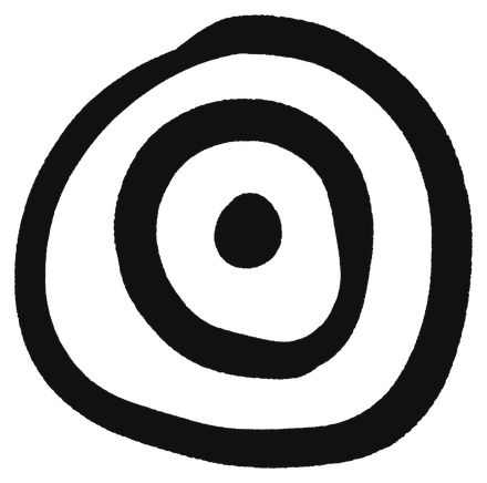 Hand-drawn target
