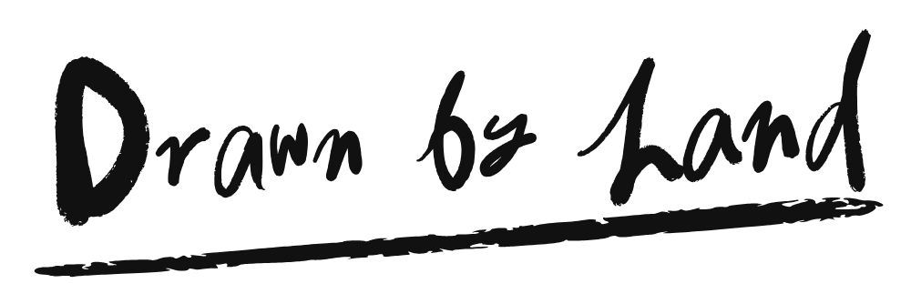 Drawn by hand