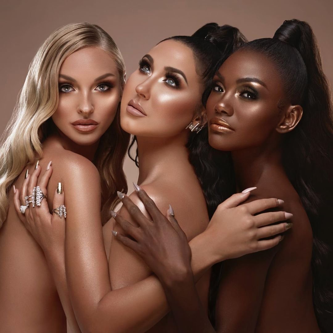Three faces in Jaclyn Cosmetics
