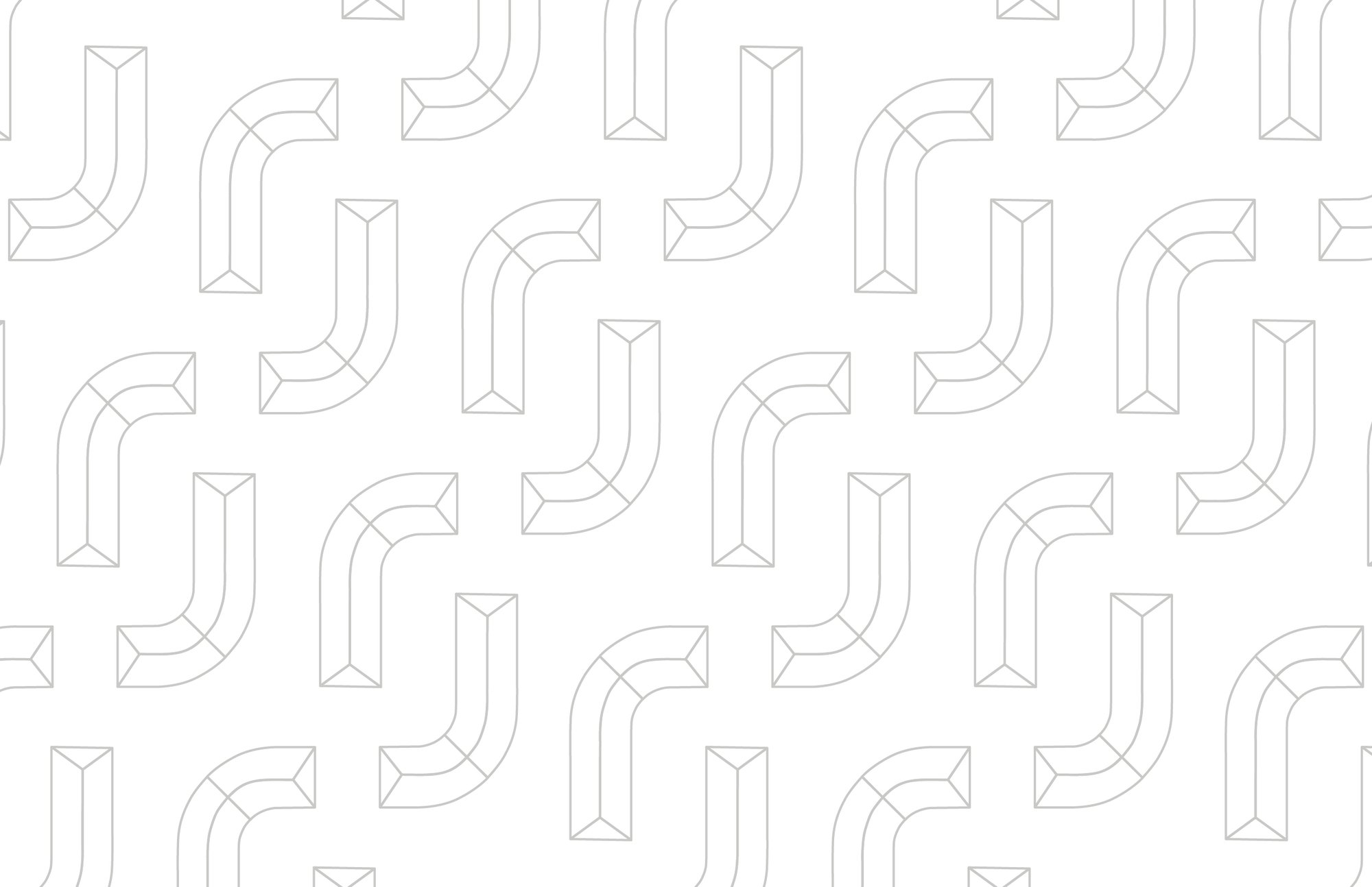J monogram pattern, outline