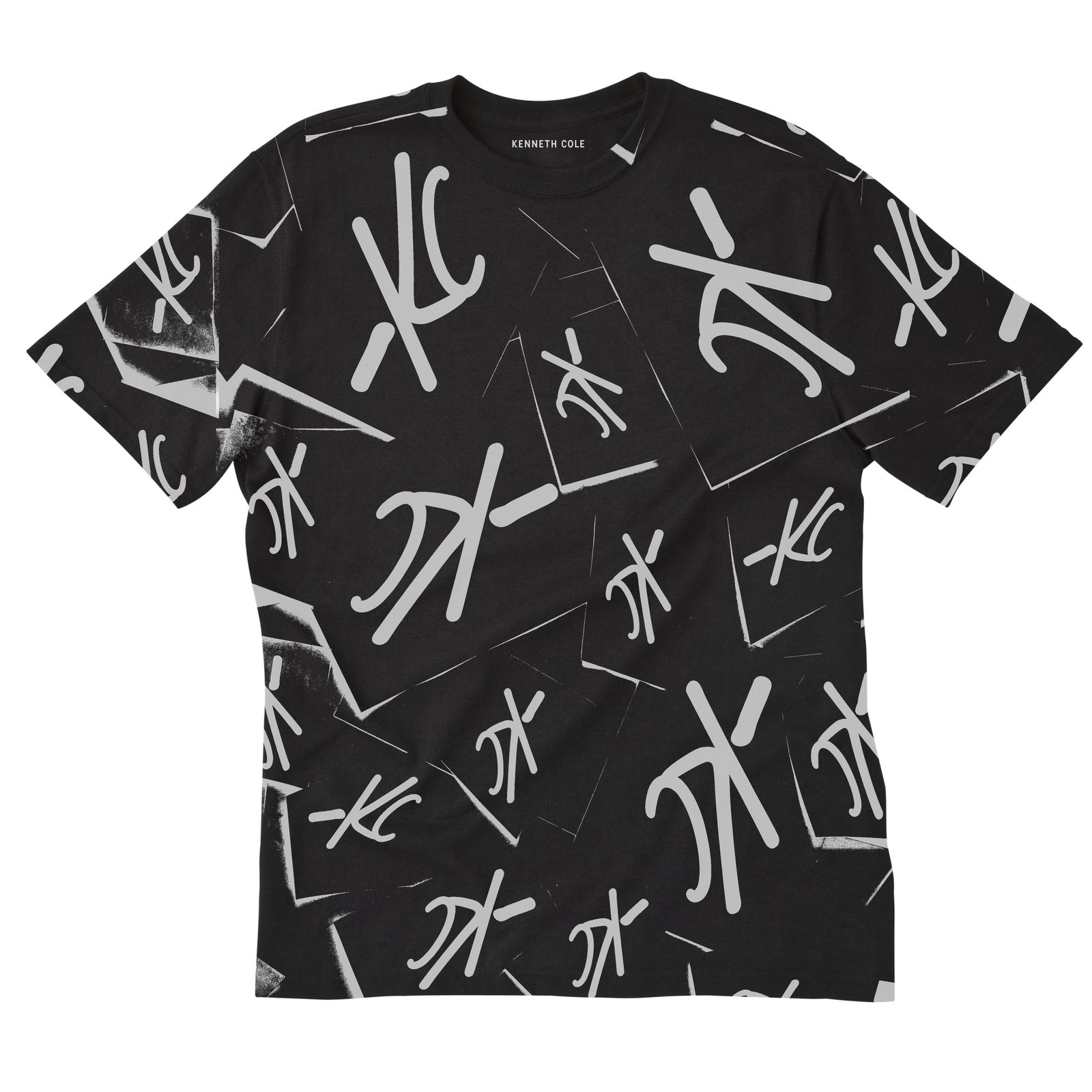 All-over print tee of scattered KC monograms