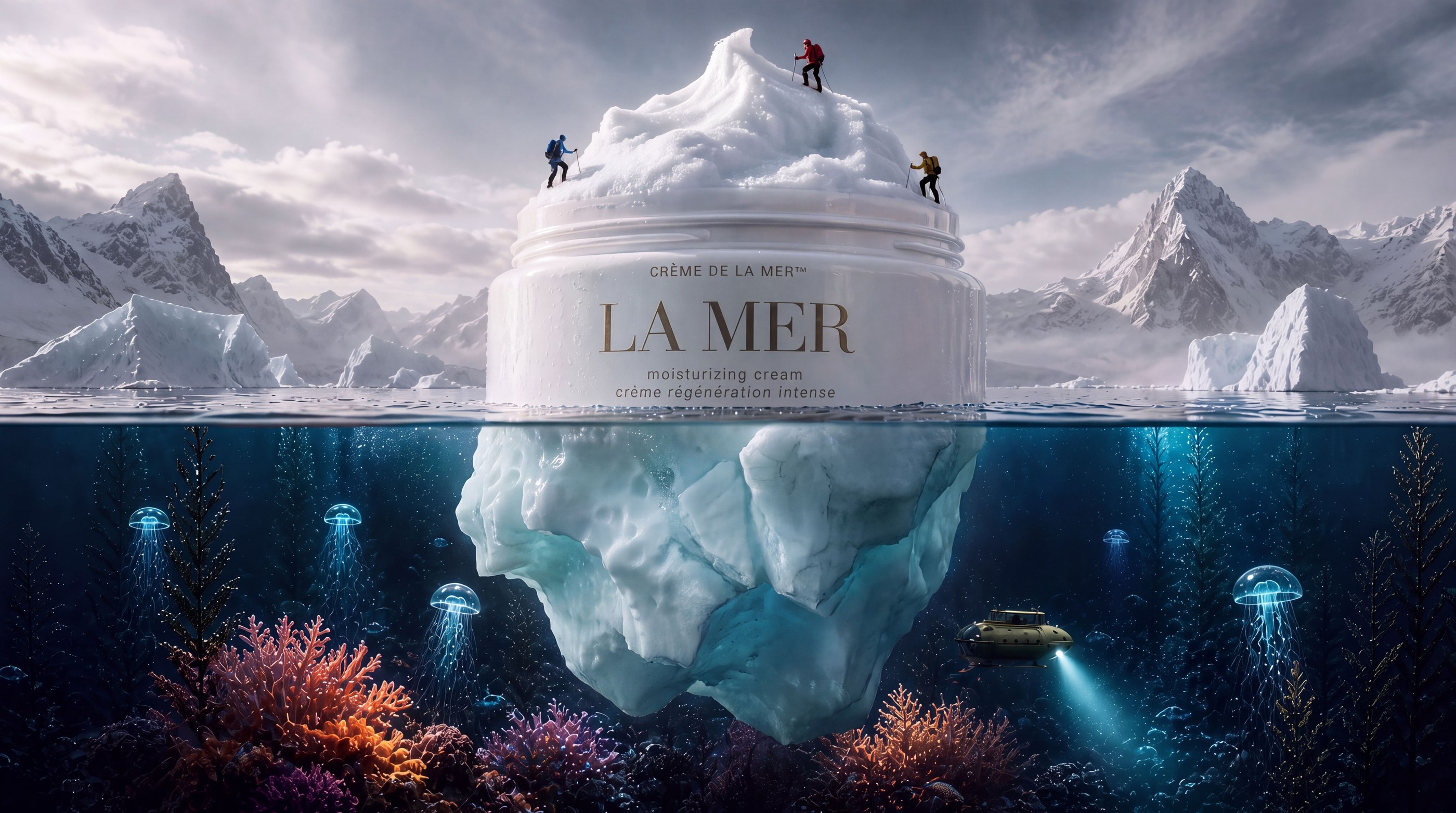 The jar as an iceberg above an underwater world