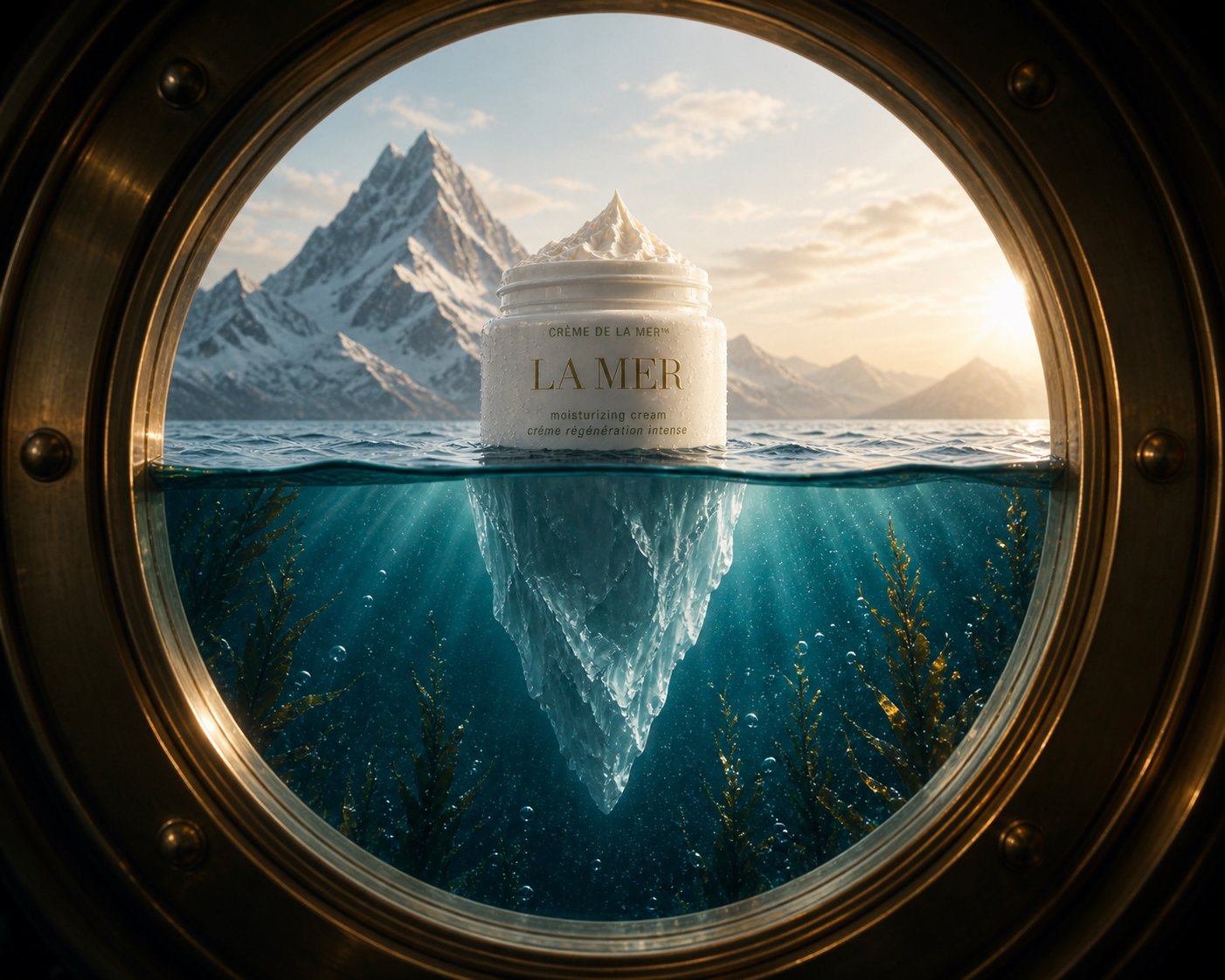 The iceberg through a porthole