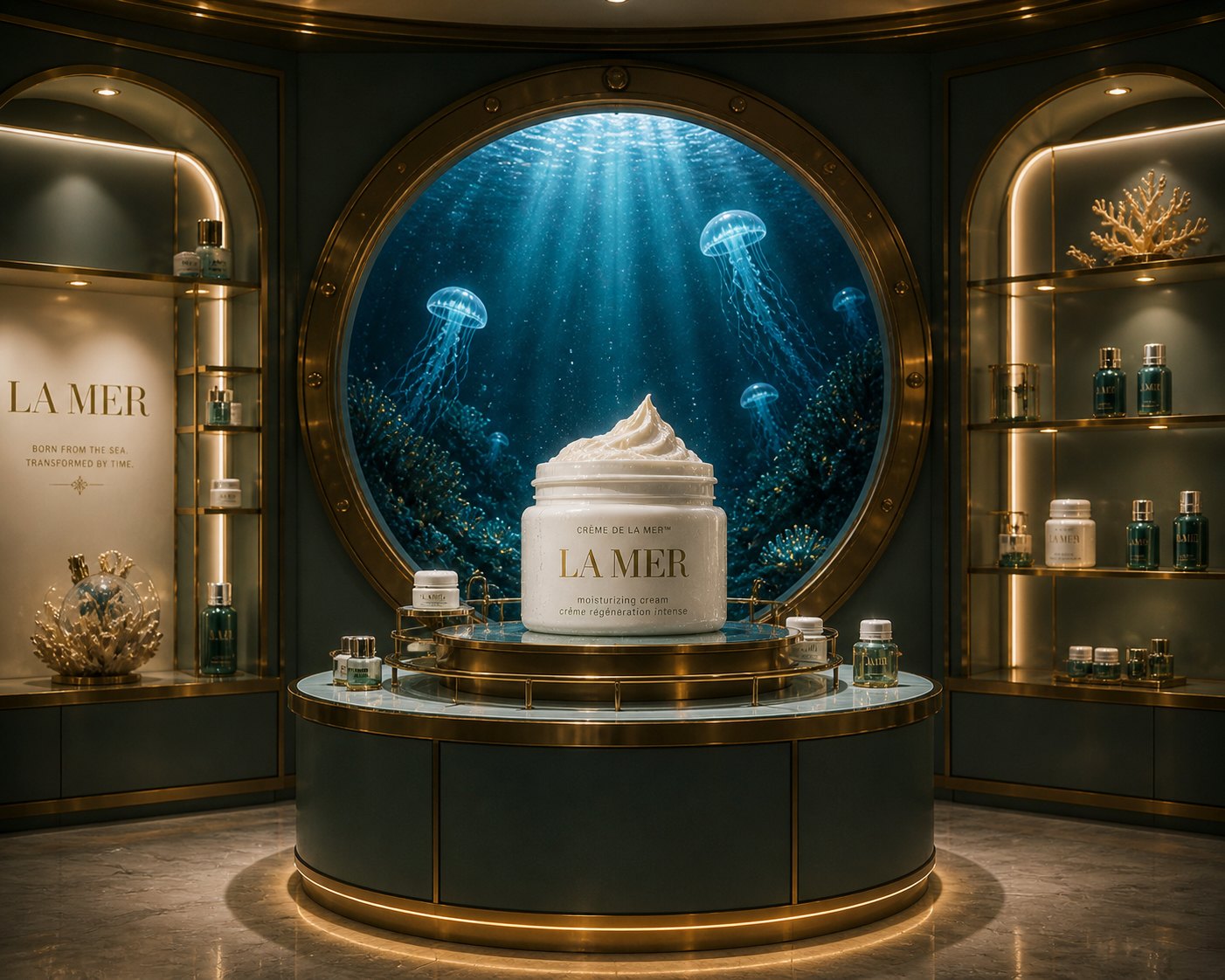 The jar in an underwater boutique
