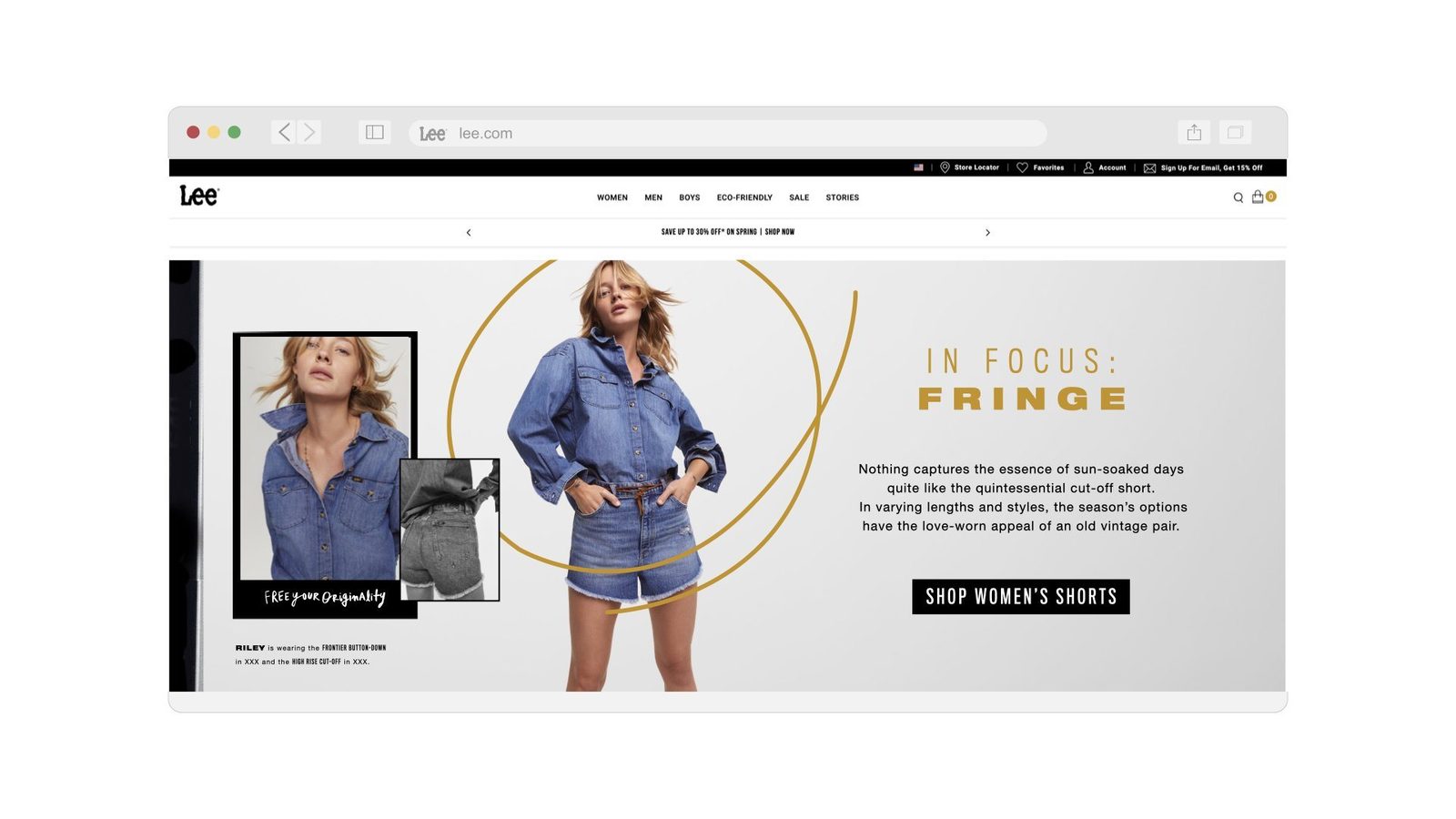 Lee homepage, In Focus: Fringe