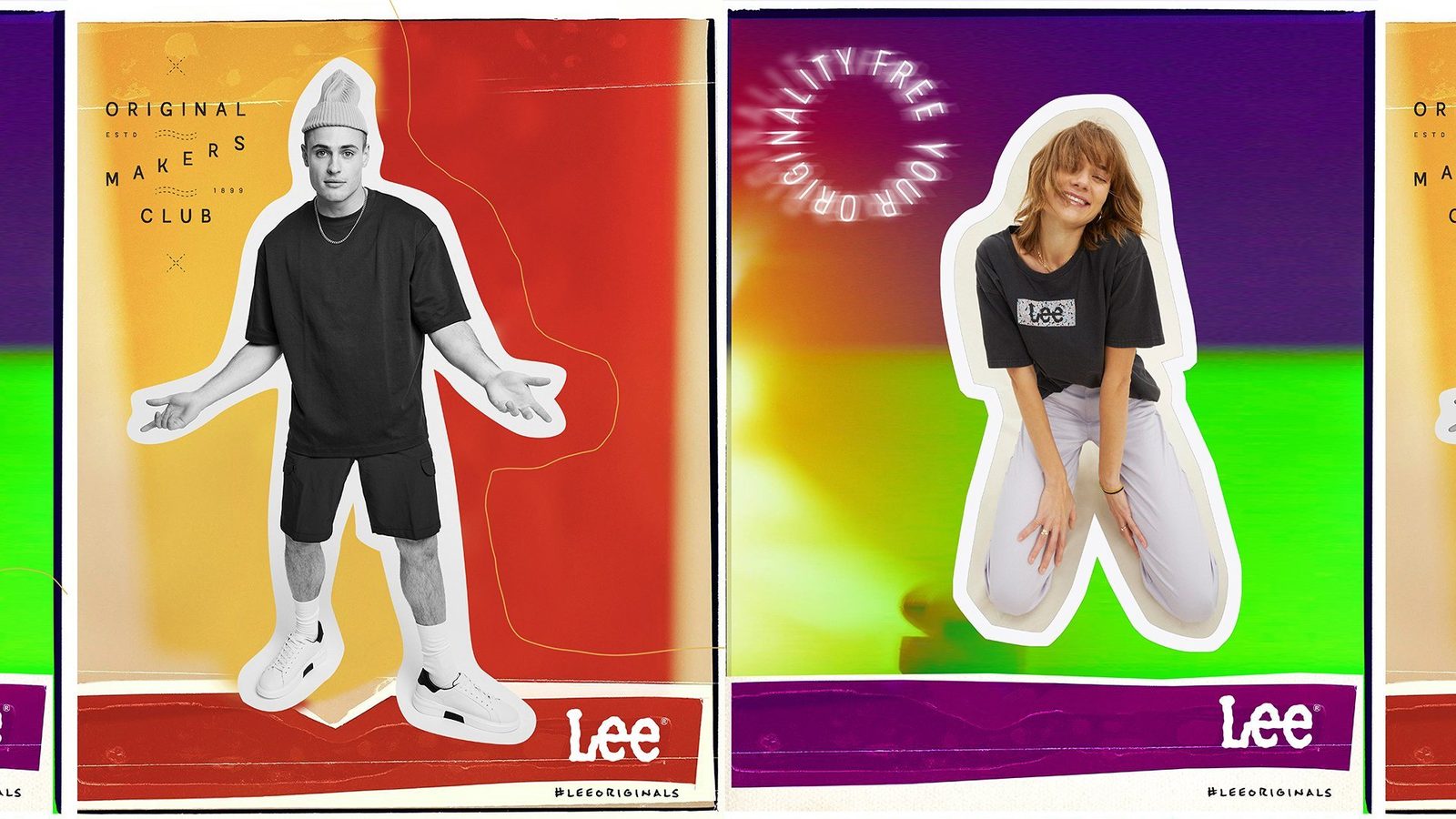 Second poster series with cut-out portraits