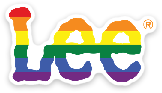 Rainbow Lee logo sticker