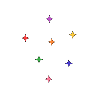 Animated rainbow sparkles sticker