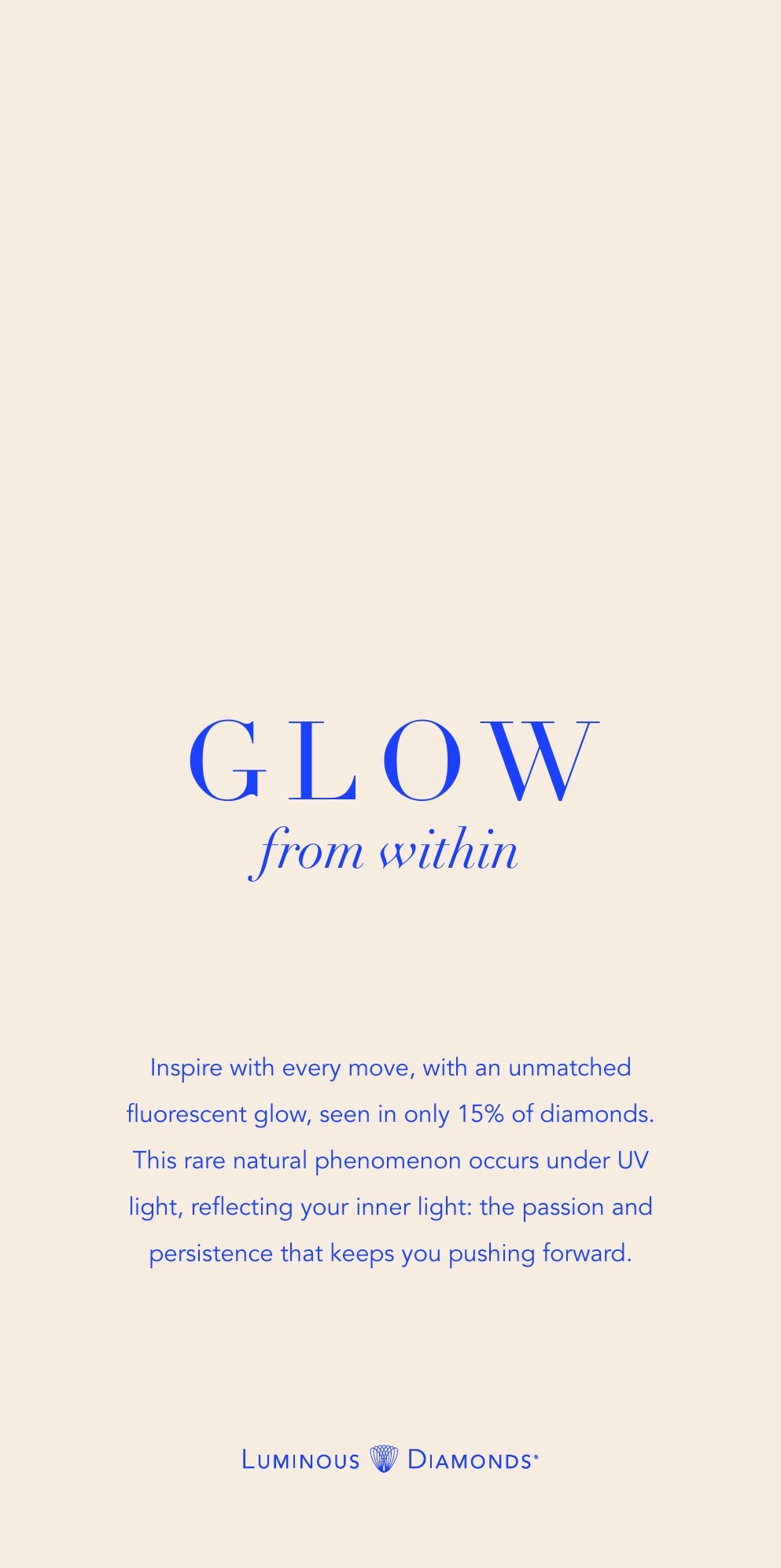 Influencer card back: Glow from within on Golden Neutral