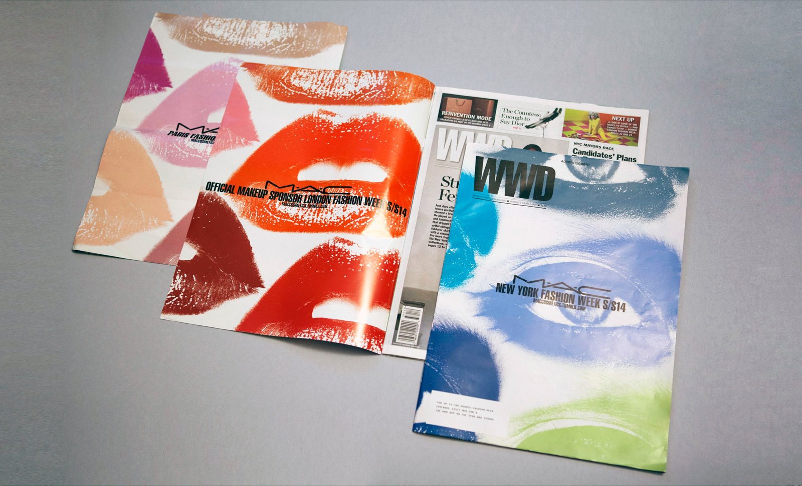 Fashion Week trend books fanned out