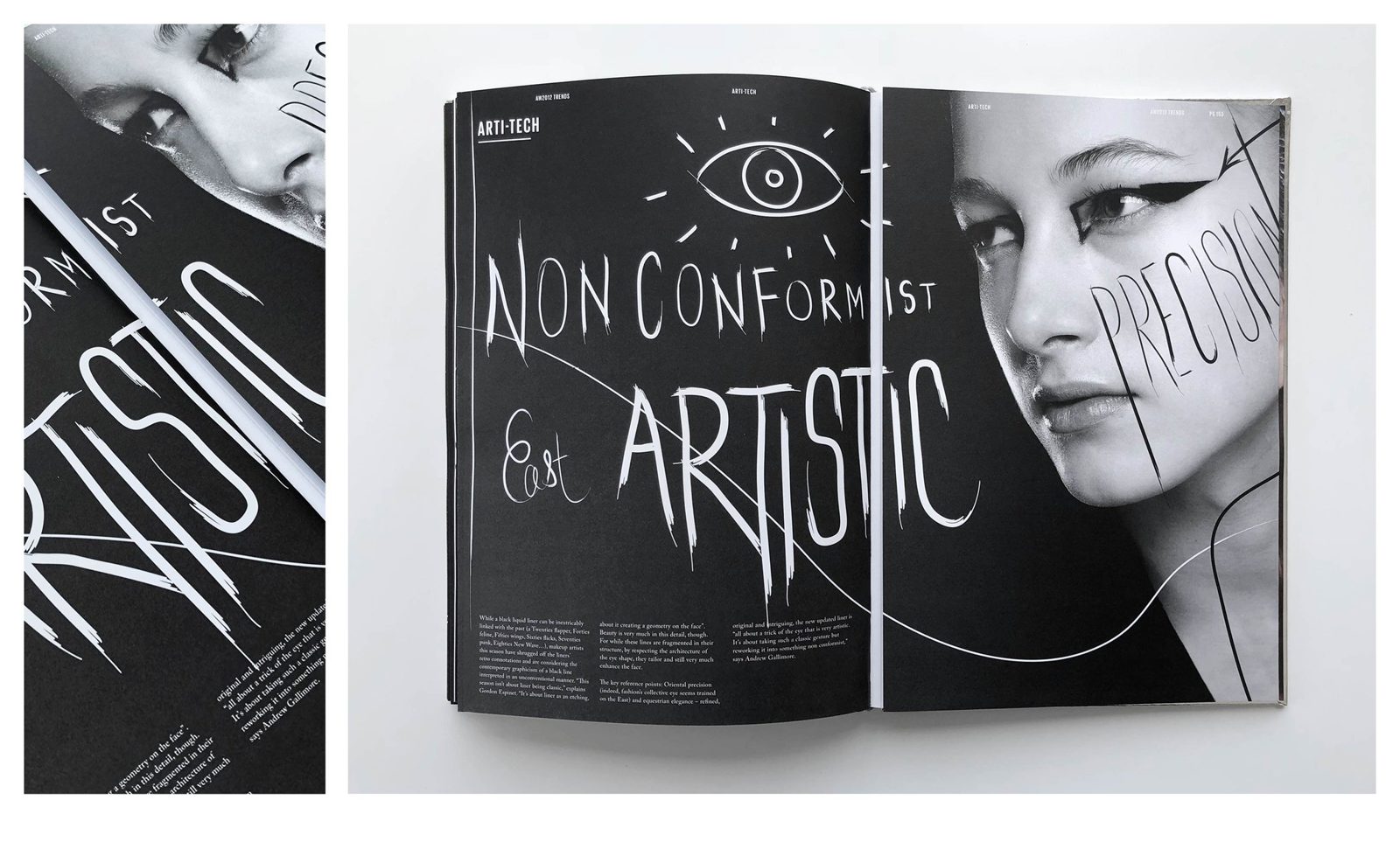 Trend book spread: Non conformist and artistic