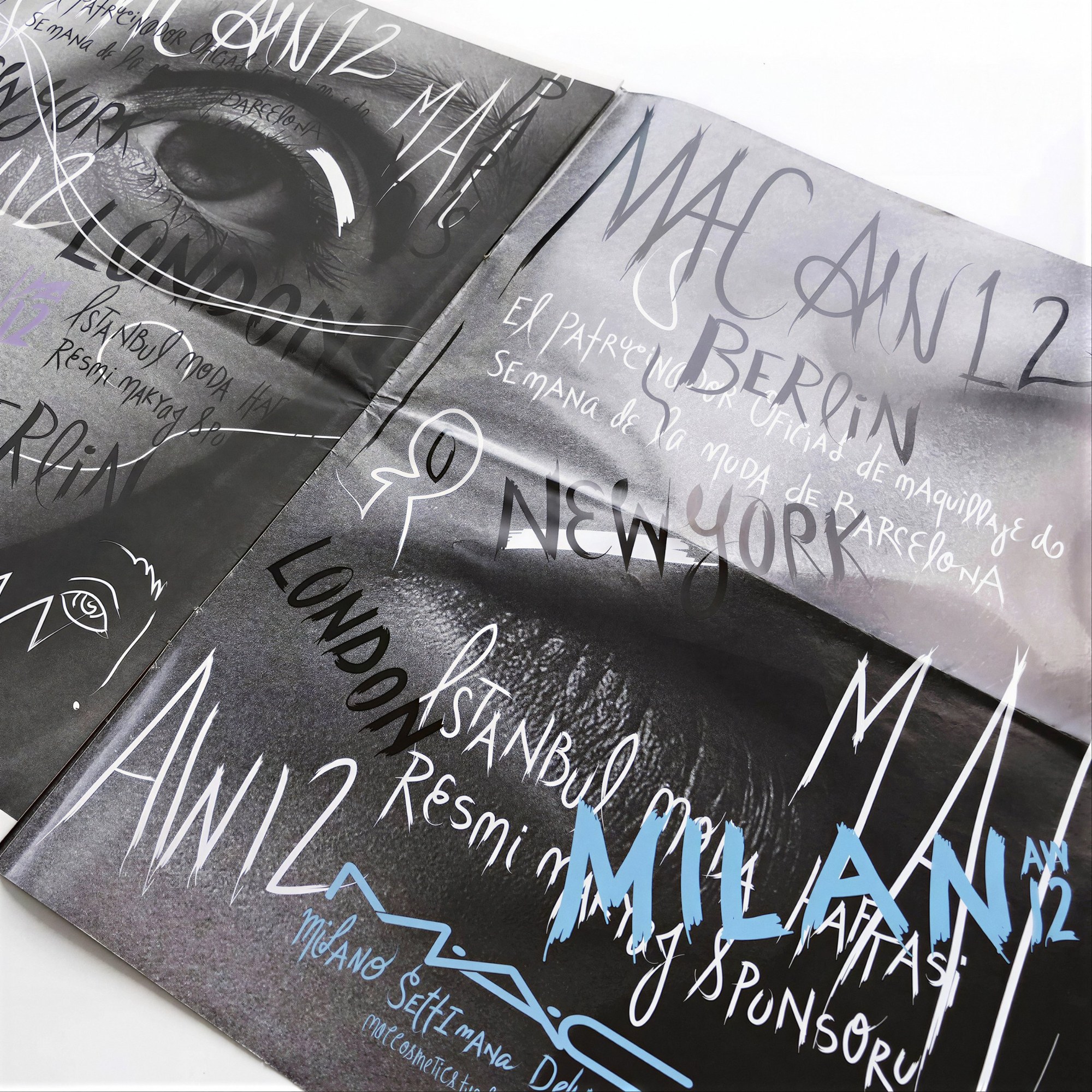 AW12 trend book: Milan, Berlin and London lettered over an eye