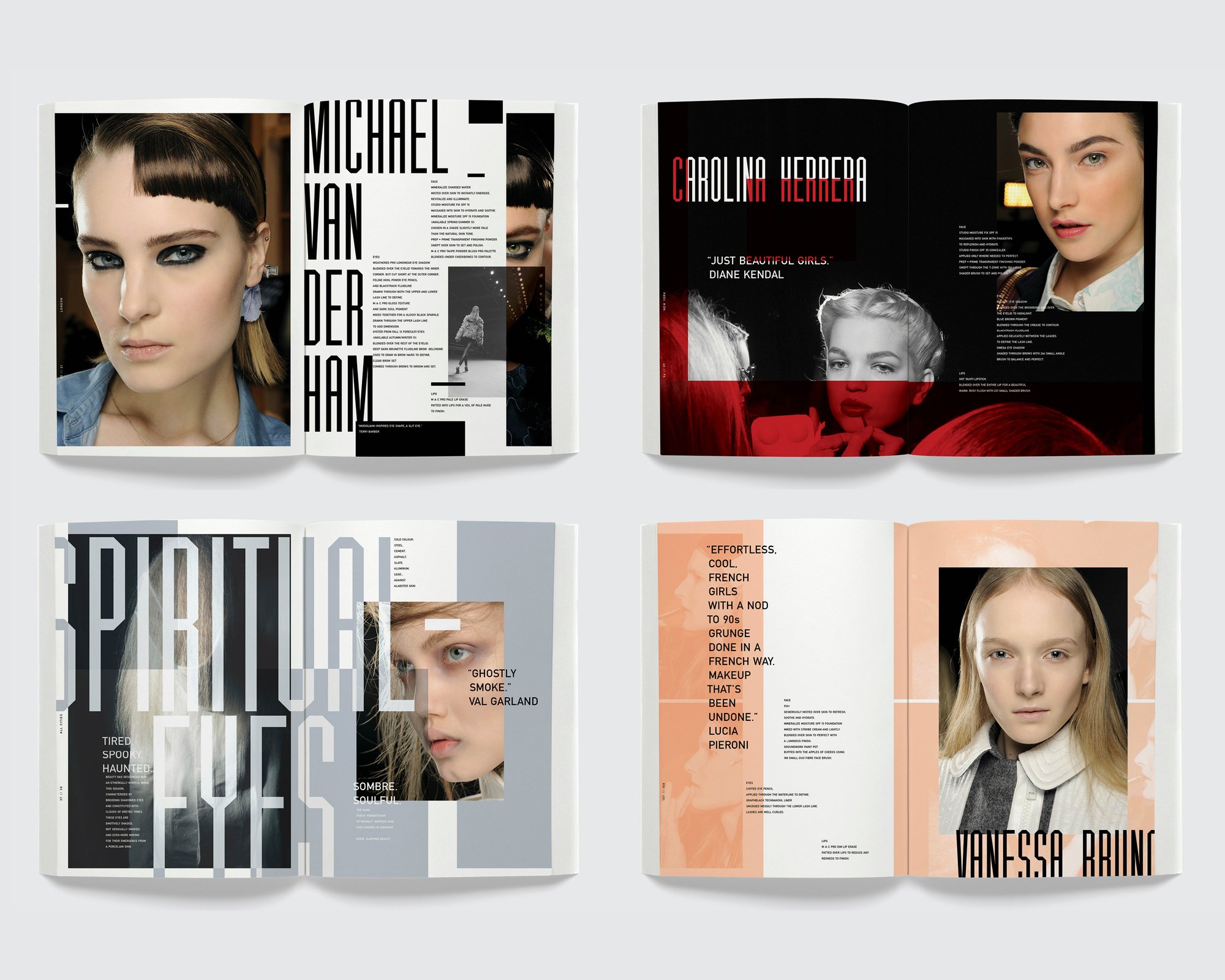 AW13 trend book: Spiritual Eyes and designer pages