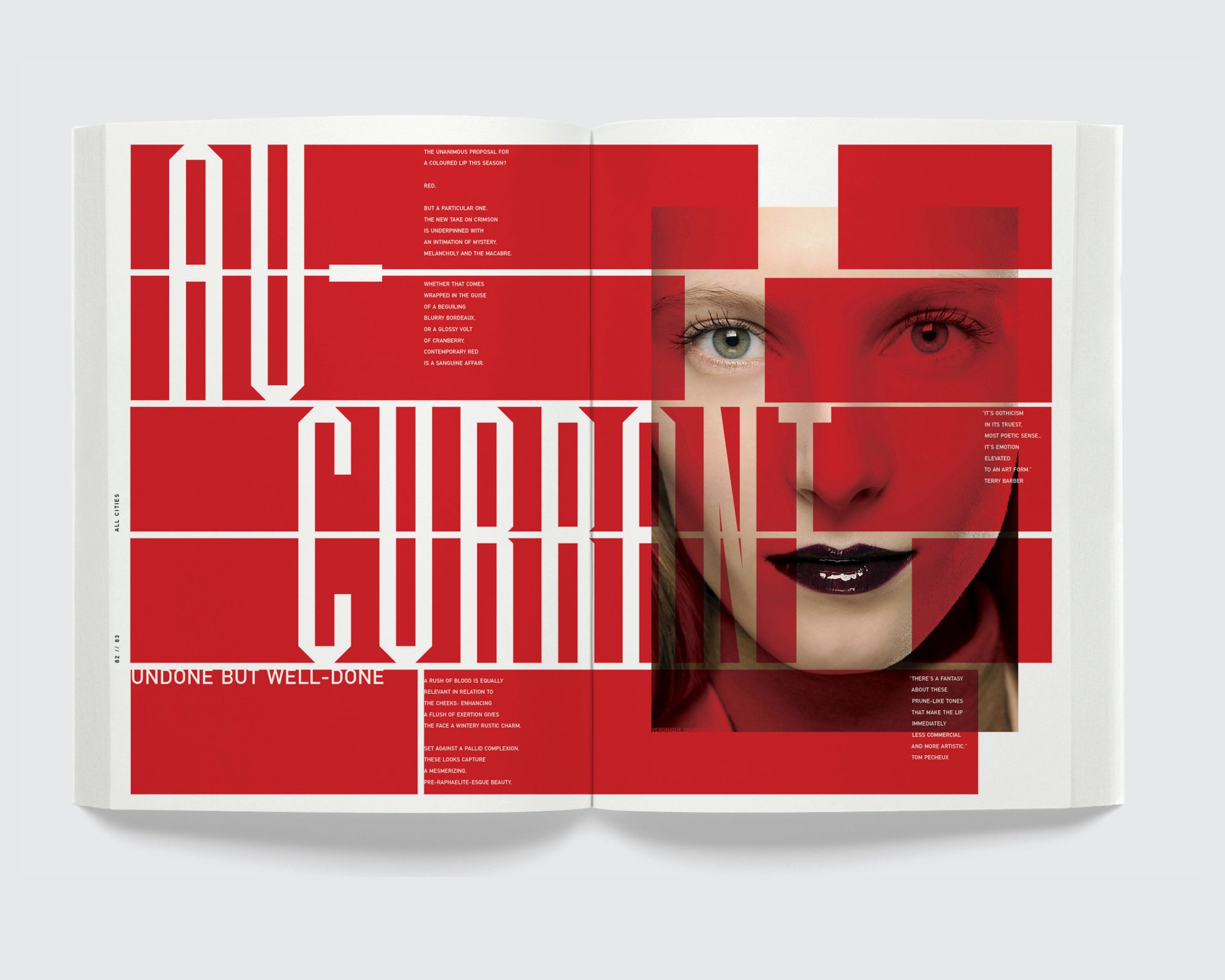 AW13 trend book: Au-Current, in red