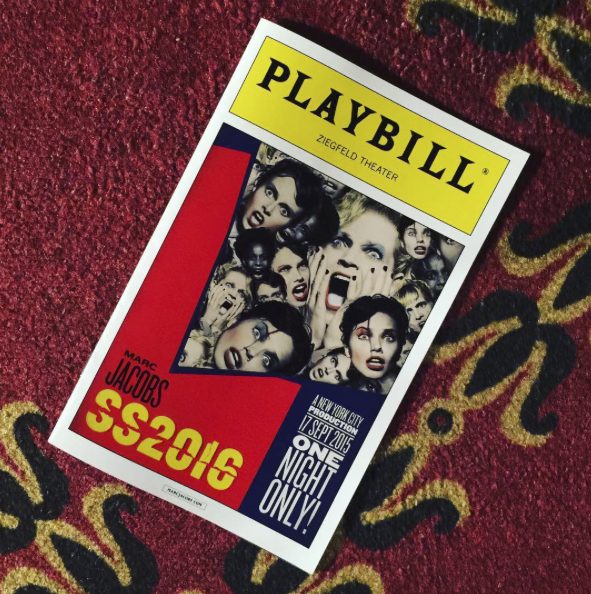 Marc Jacobs Spring 2016 Playbill