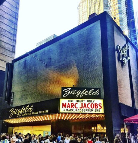 Ziegfeld Theatre exterior on show night
