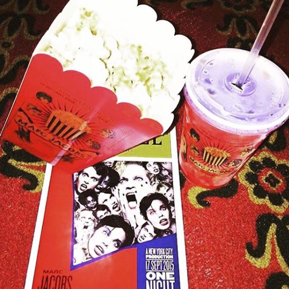Marc Jacobs popcorn box and soda cup