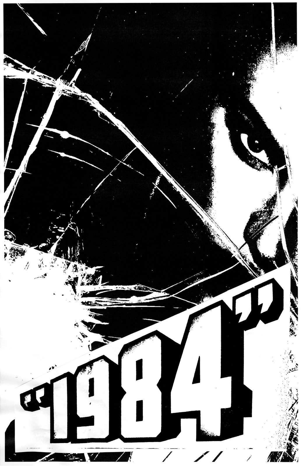 1984, through broken glass