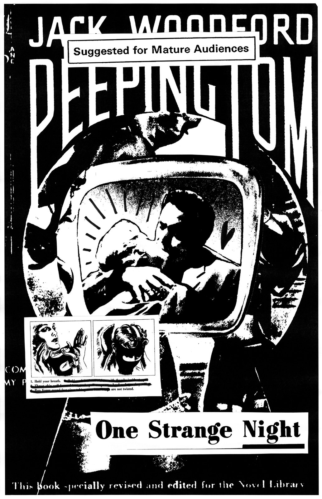 Peeping Tom: One strange night, a pulp cover cut up and copied