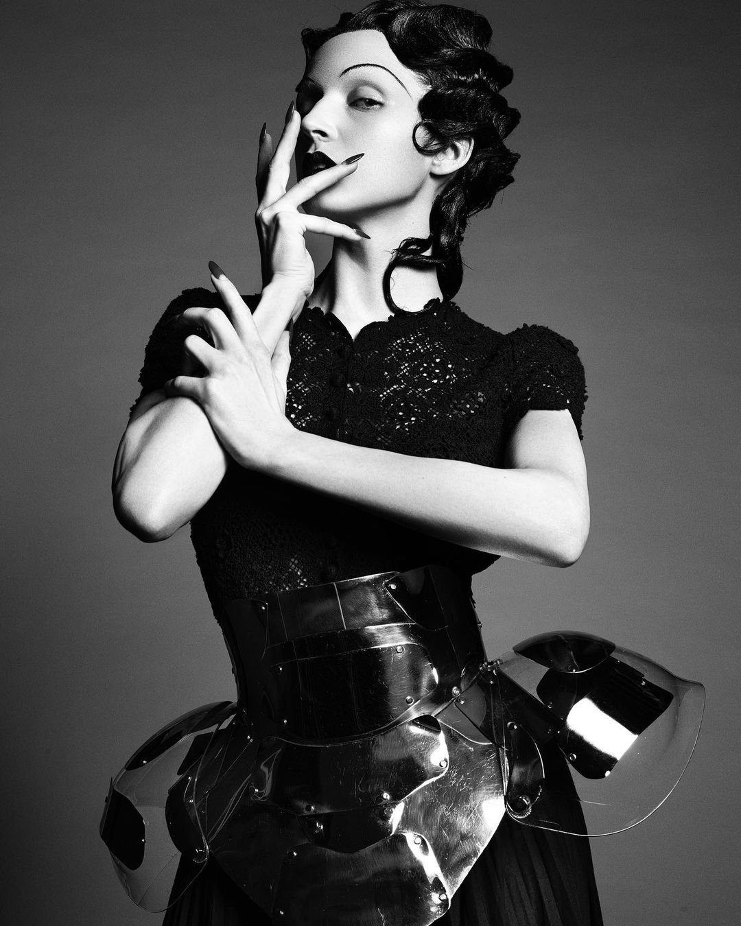 Campaign portrait in black