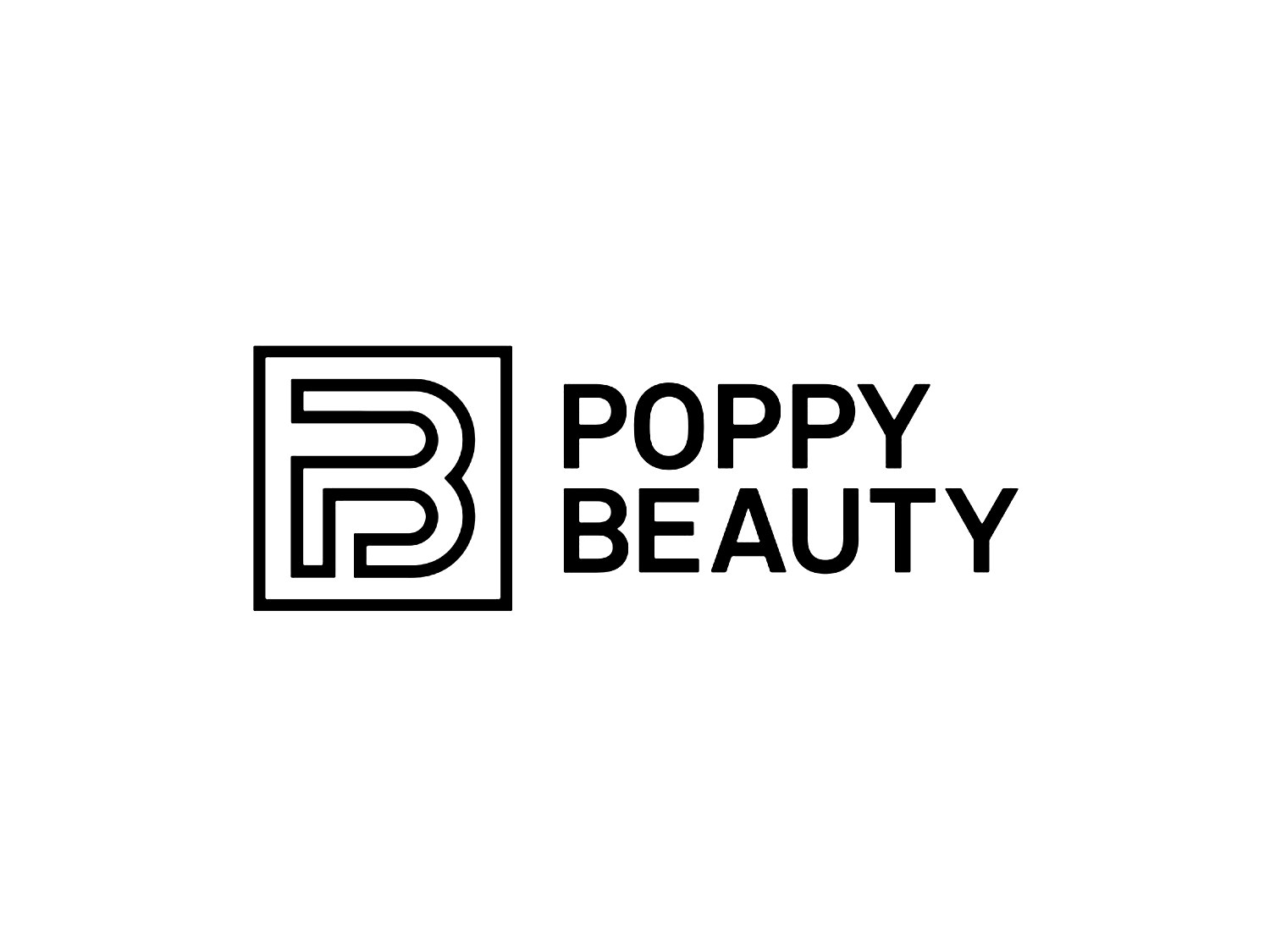 Poppy Beauty stacked horizontal lockup